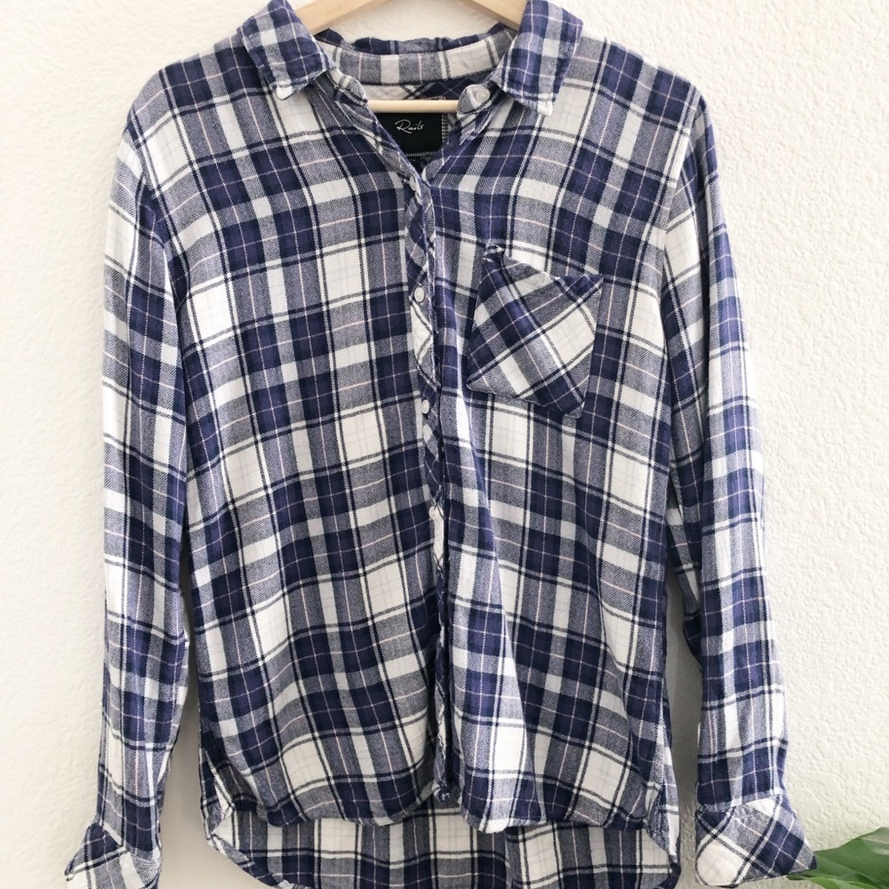Rails Plaid Soft Flannel Top Medium